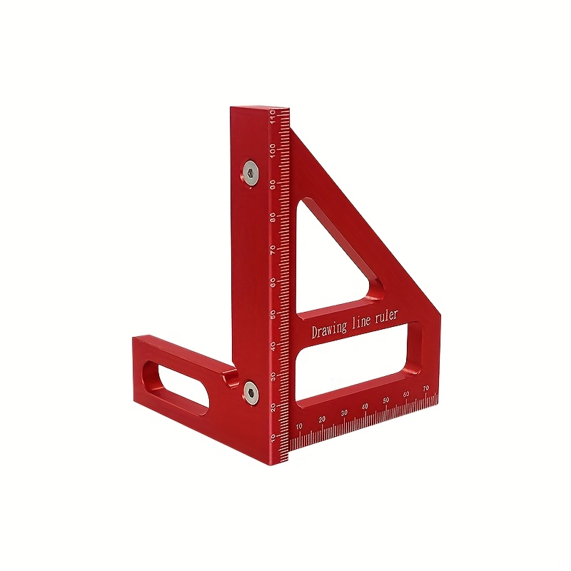 Homefish 1pc Woodworking Square Protractor Miter Triangle Ruler Layout Measuring Tool For Engineer Carpenter