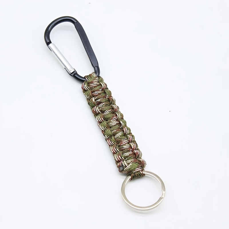 Outdoor Paracord Braided Key Chain Backpack Hanging Buckle - Temu