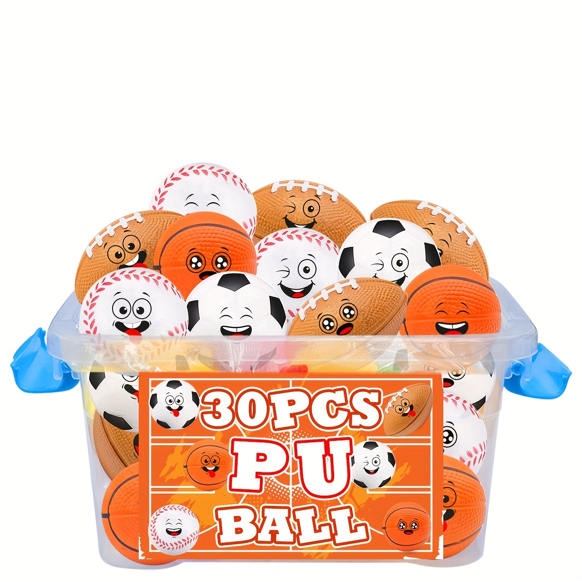 30pcs Mini Face Stress Balls