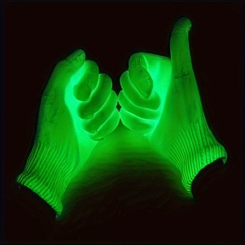 

-the-dark Party Gloves - Fluorescent Green, Uv Reactive For Black Light Parties & Bar