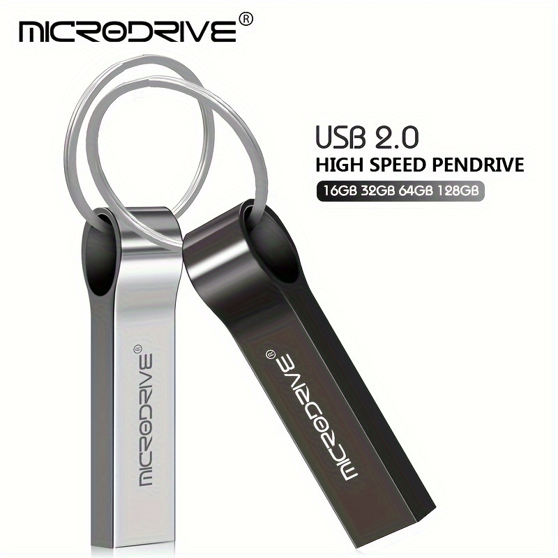 

Clé USB2.0 Haute Vitesse de MicroDrive 4GB 8GB 16GB 32GB 64GB 128GB Clé USB2.0 PenDrive pour Porte-clés