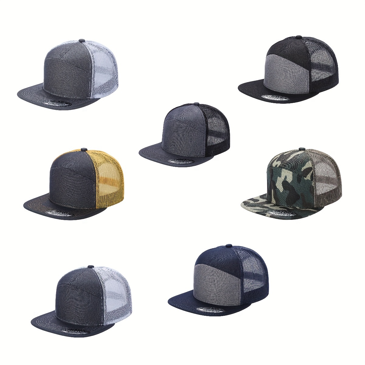 

7 Pcs Men's Baseball Cap: This Baseball Cap, With Its Classic And , Becomes A Fashion Must-have In Your , Suitable For Any .