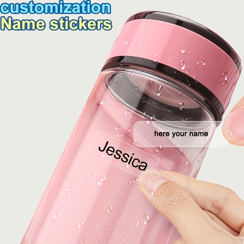 

Customizable Transparent Name Stickers - Waterproof Pet Labels For School Supplies, , And Personalized Organization (45/60/120/240/360/480pcs), Vinyl Stickers