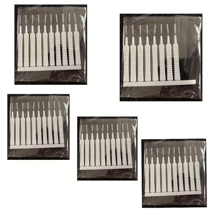 TEMU 48 Petits Brosses Nettoyantes pour Douches, Anti-Obstruation, Inclus pour Claviers d'Ordinateur et Ports de Téléphone Portable