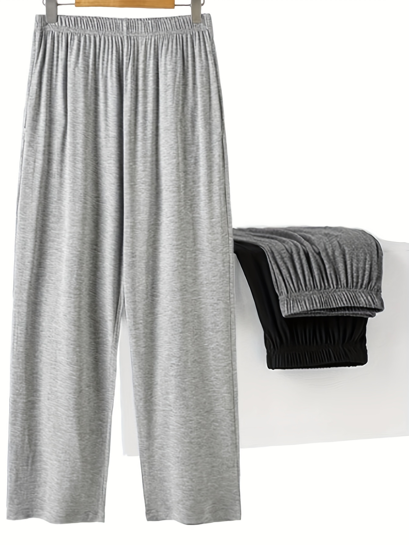 pants autumn new mens   trousers solid color loose comfortable  