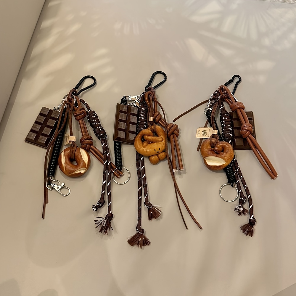 

Keychain , Pretzel, And , , And Tassel - Accessory For And