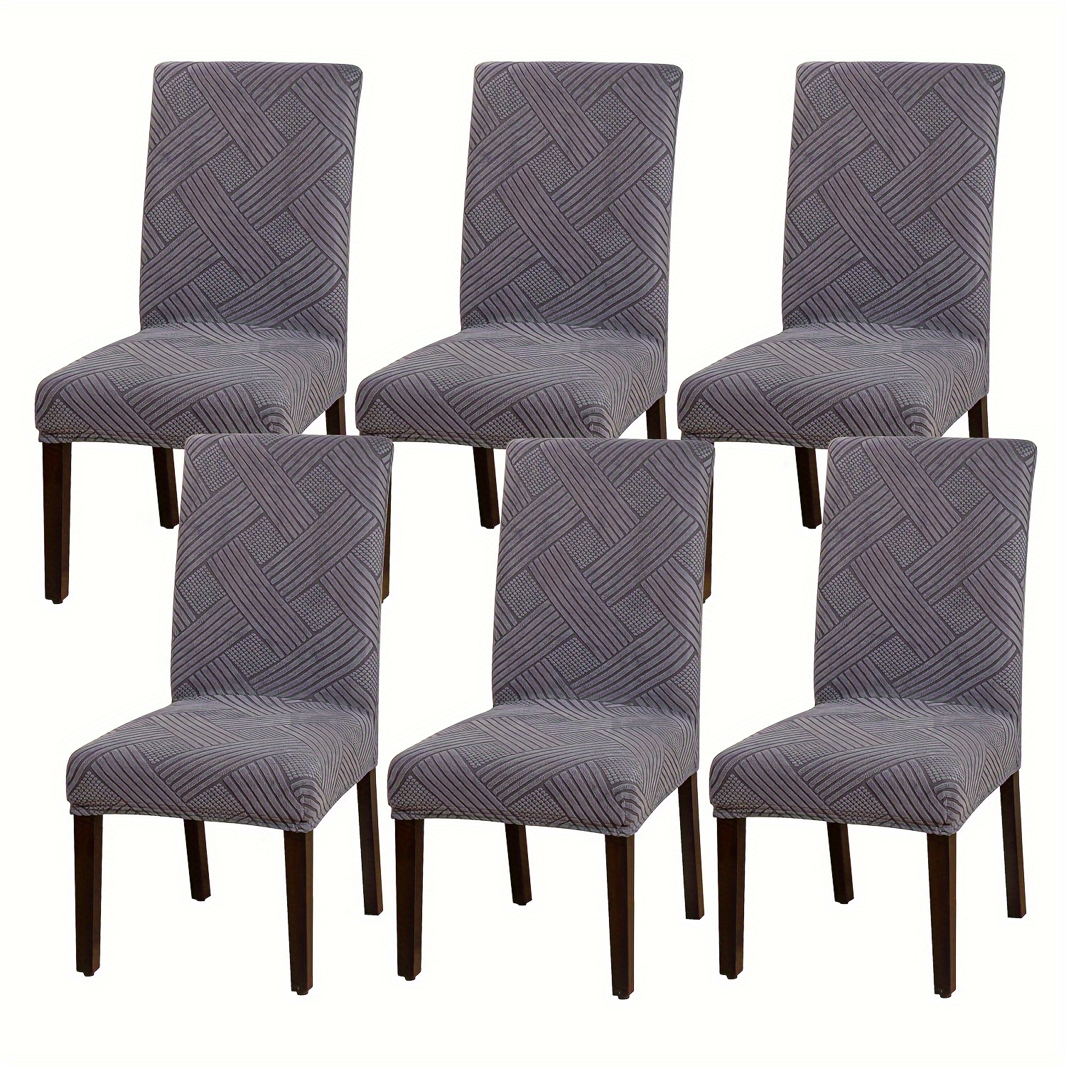 Image of 4pcss / 6pcss Chair Set 4pcs/6pcs Set, Removable Washable Restaurant Chair Cover, Dining Chair Sofa Cover, Perfect For Family And Banquet Decoration Chair Cover