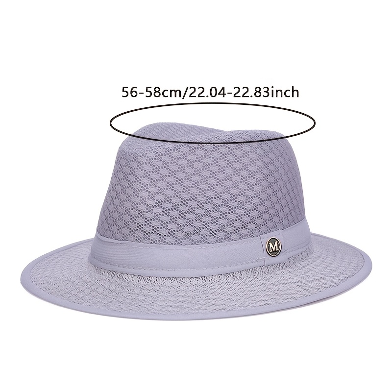 large brim hollow breathable straw hat   convex dome hat men and women outdoor hat