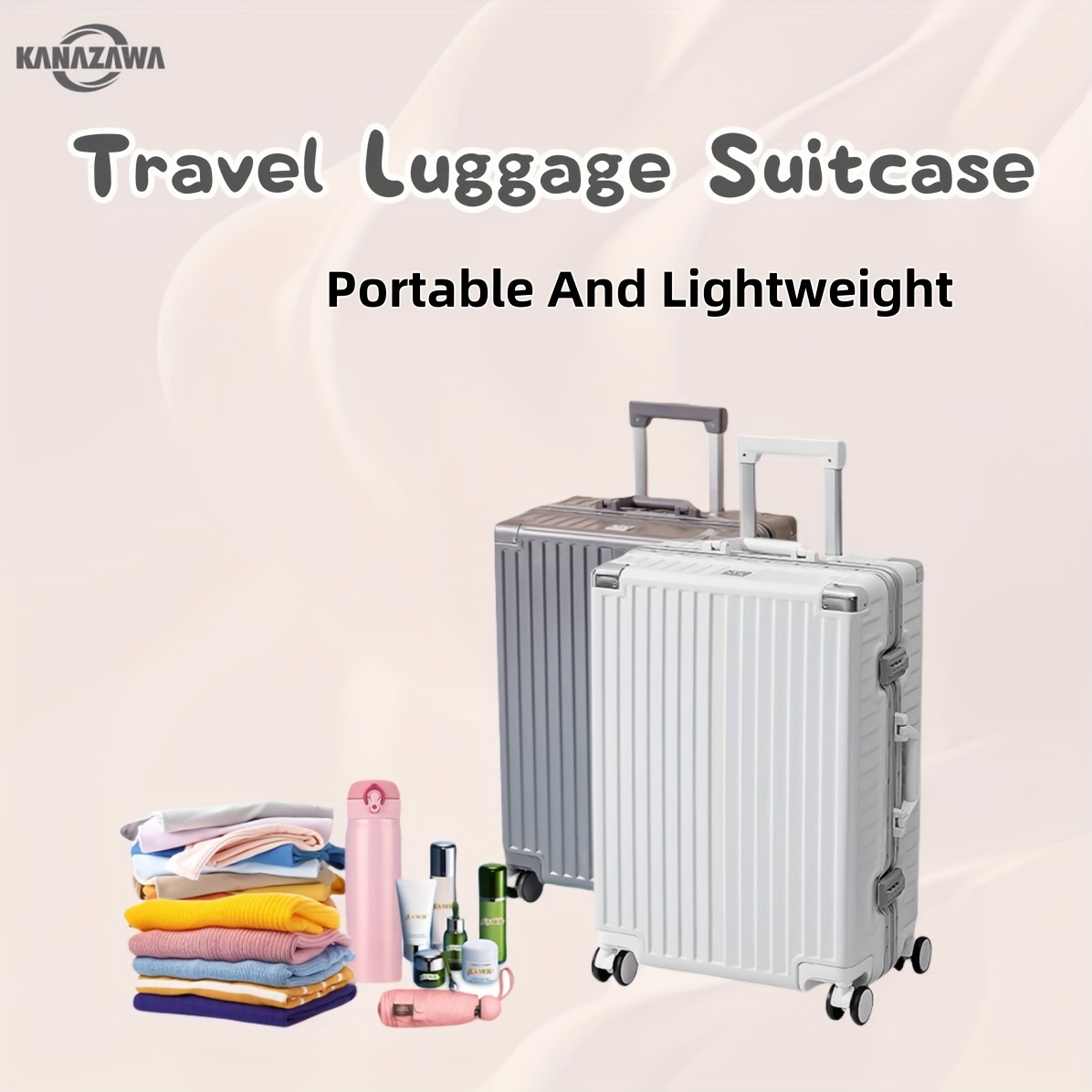 aluminum travel luggage suitcase customs lock Temu Philippines