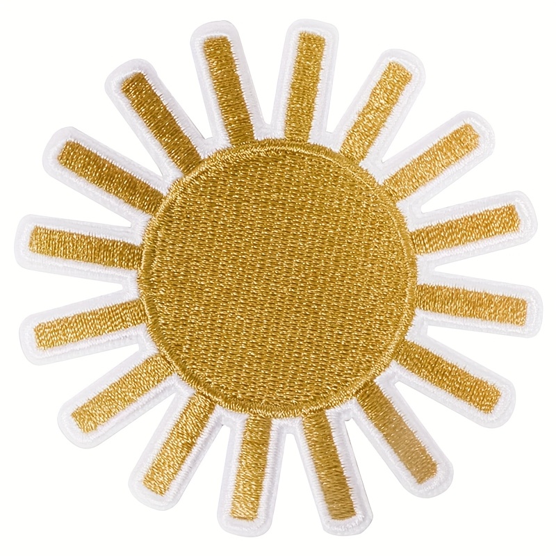 -shaped Hot Melt Glue Embroidered Patch