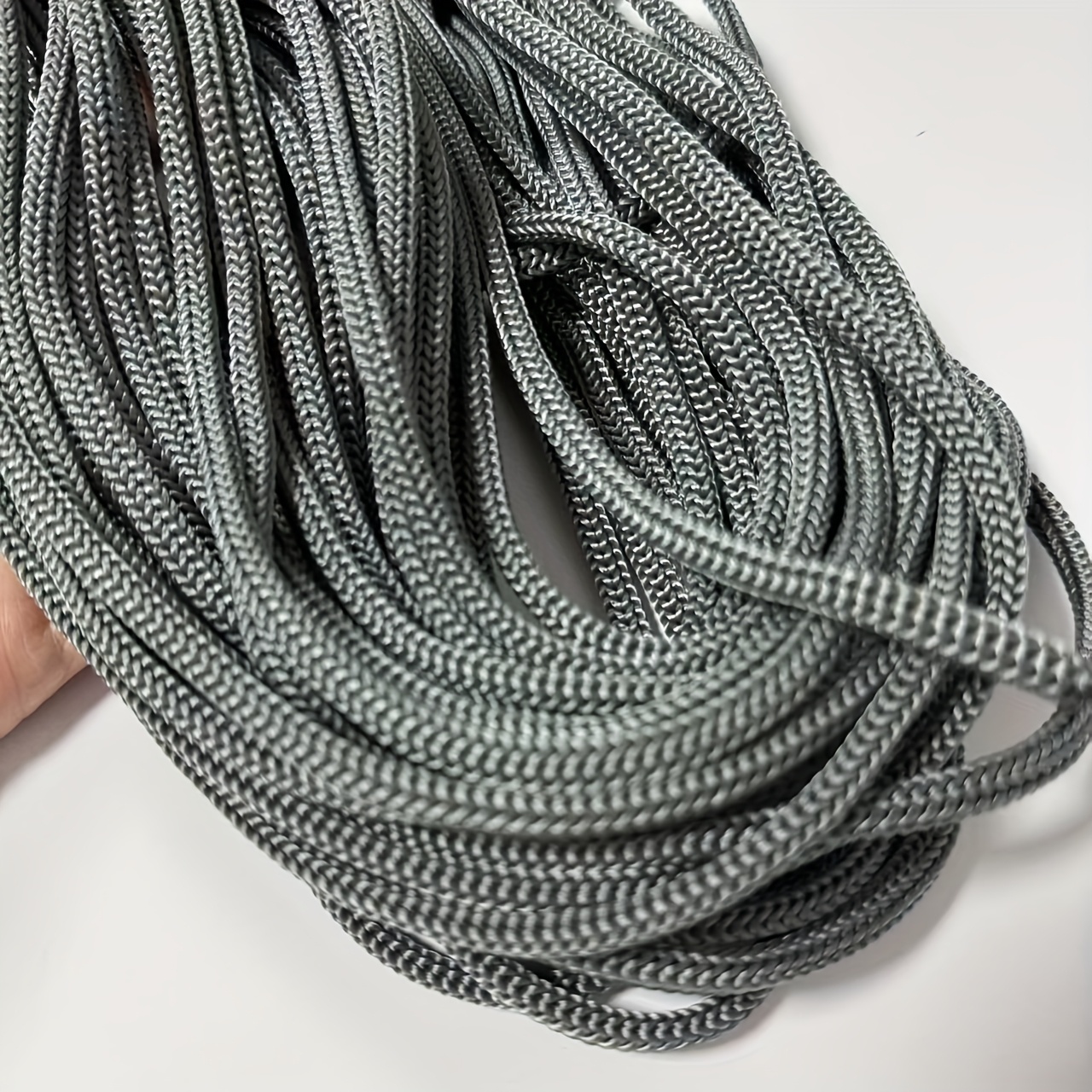 E-shop Mehrfarbiges 10M/Lot 6mm Nylonseil, strapazierfähiges Bindfaden-Seil, Mehrzweck-Sicherheitsseil, starkes geflochtenes Bindeseil, mit weißem