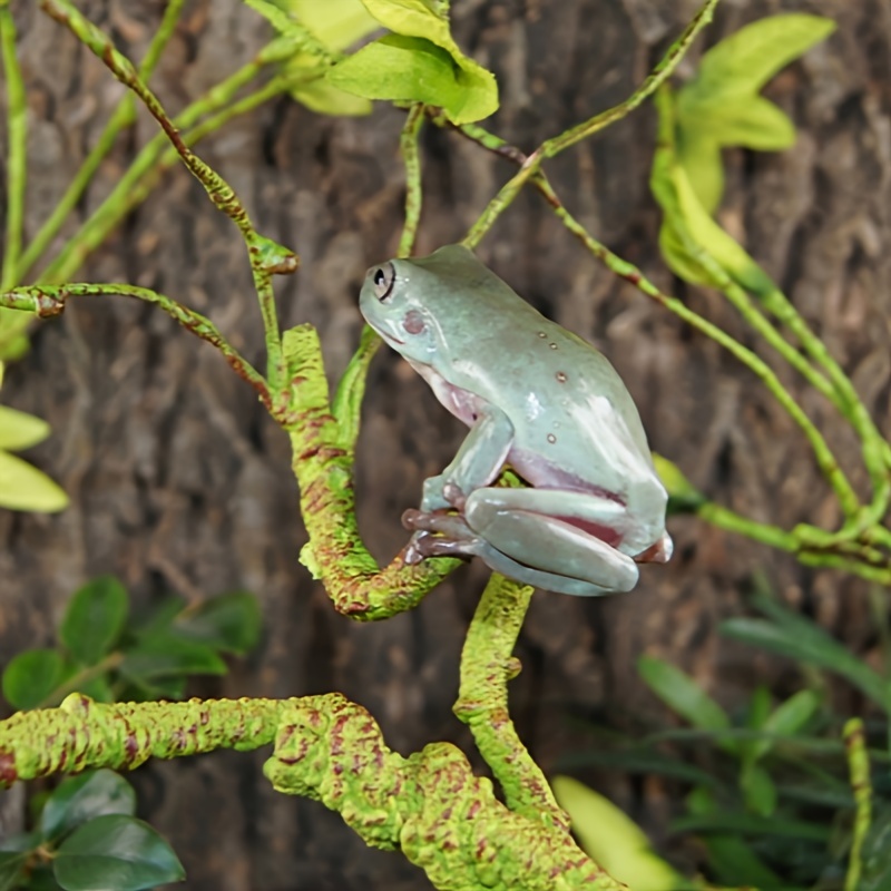 

Reptile Habitat Enhancer - 1pc Artificial Vine For Climbing Pets, Ideal For Frogs, Sugar Gliders & Lizards - Pe Material