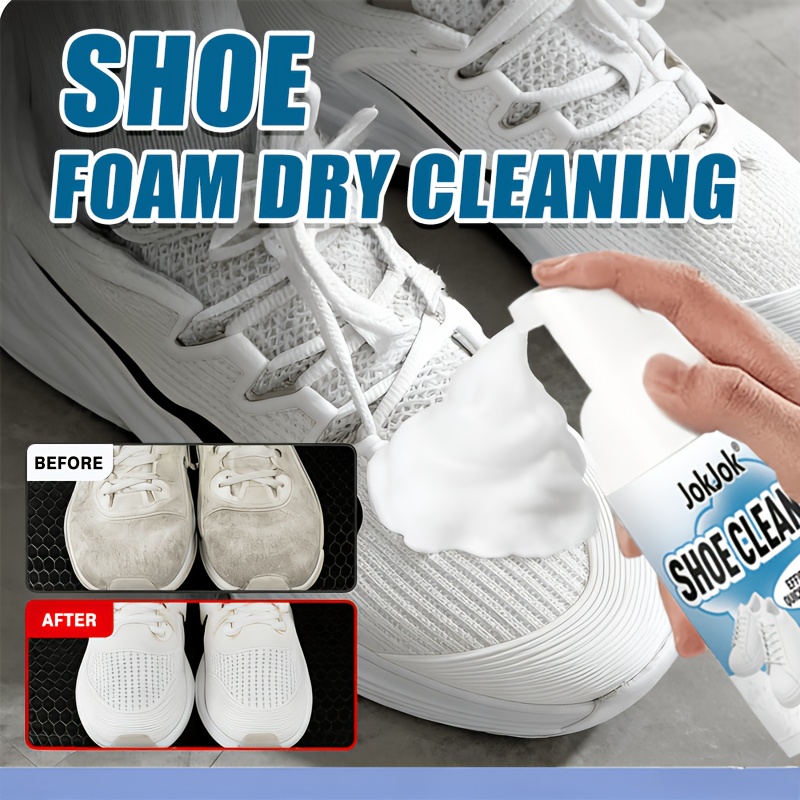 jokjok instant stain remover shoe multi foam one application formula suitable for sports shoes canvas sofa   for   chemical based dry cleaning for stain removal floors fabrics
