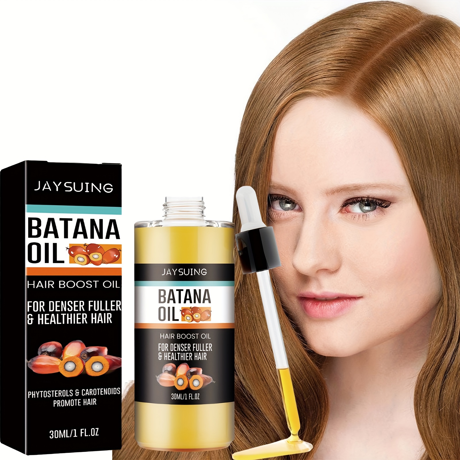 

Batana Oil Hair Serum Oil, Smoothes And Volumizes Hair, Healthy Hair Penetrates Root To Tip