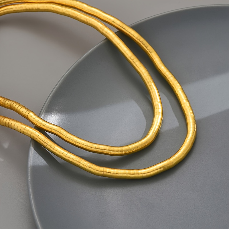 Layered Geometric Long Necklace for Women