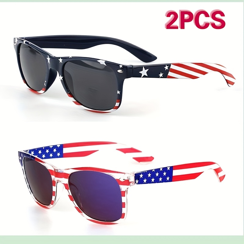 

Of Patriotic American Flag Glasses For Men And Women, For Beach Parties, And Celebrations