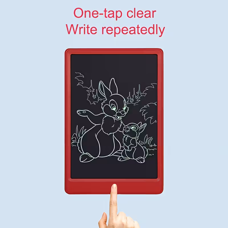 2pcs 10 inch lcd writing board color painting erasable large screen lcd drawing board graffiti drawing Product details 2