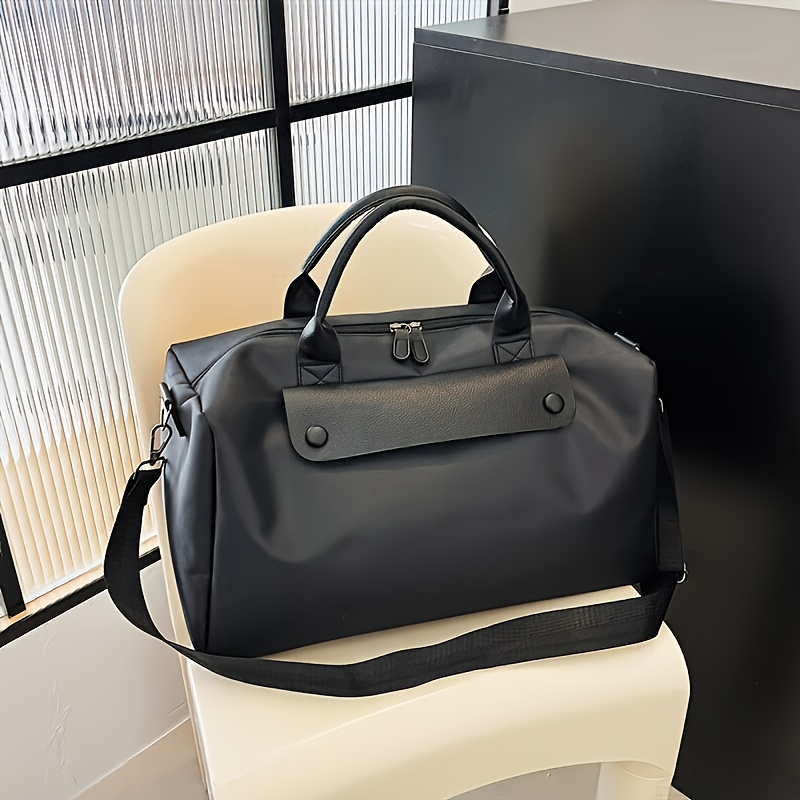 Image of Handheld Fitness Bag, Large Capacity Dual- Travel Bag, Lightweight Short Distance Boarding Bag, Hand-held Luggage Bag