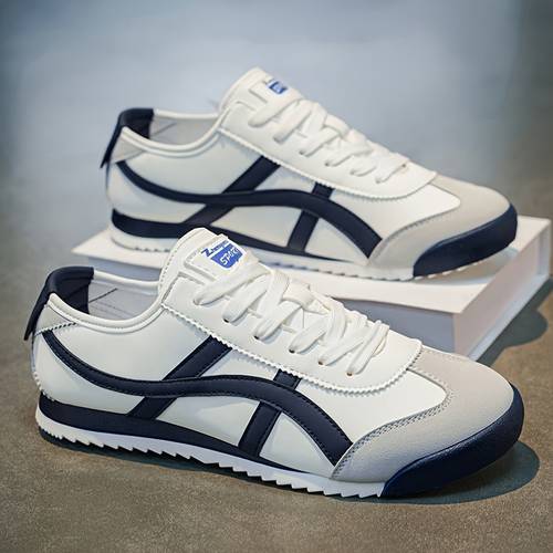 item picture mens comfortable running shoes with striped design outdoor sneakers with linen lining fit breathable and cool flexible and lightweight suitable for outdoor leisure and sports