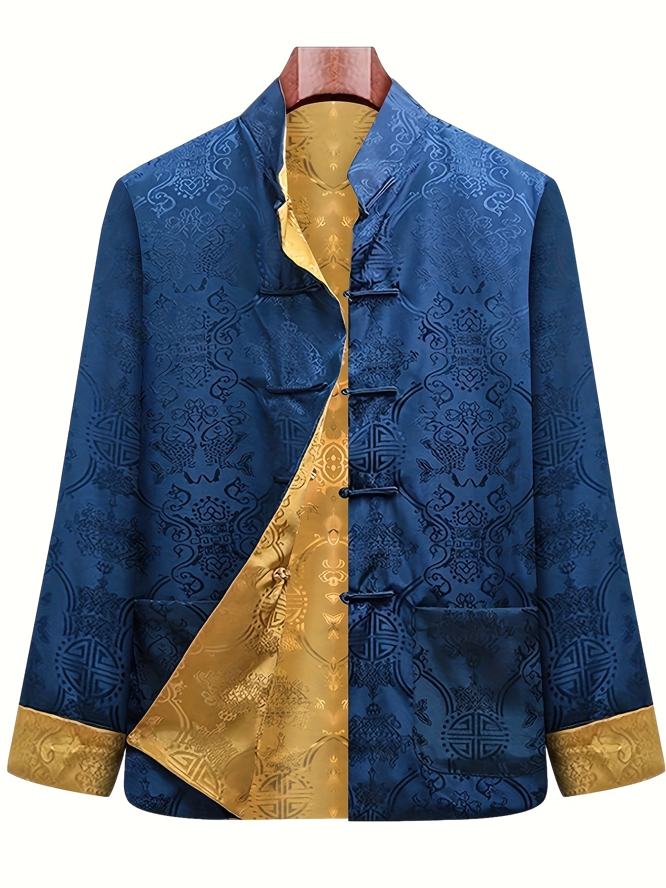 traditional chinese clothing for men including tang suits and long sleeved jackets for spring and autumn chinese size please check the size guide  