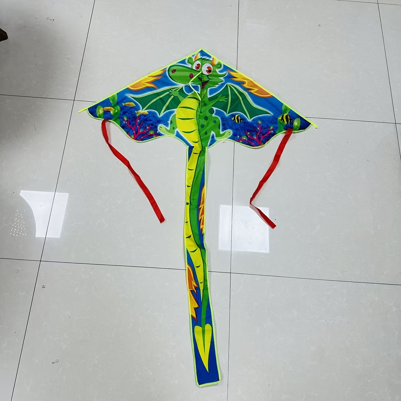 Image of Giant Cartoon Kite Set, The Set With A Free String Board. The Colorful Outdoor Entertainment With Cartoon Design - An Ideal Gift For Beach And Park Fun, An Souvenir