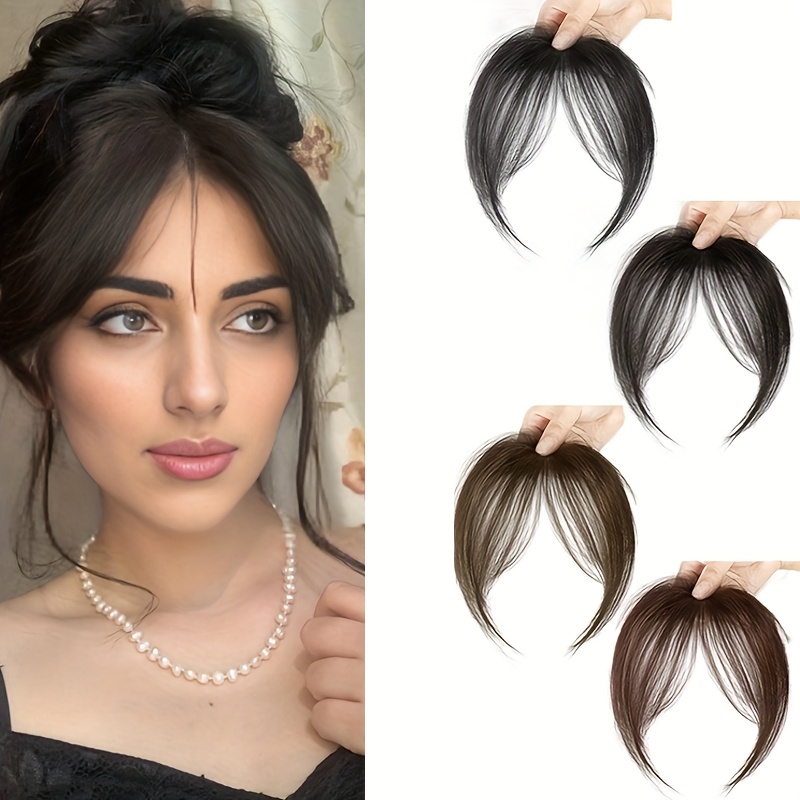 womens bangs wig 8 inch   straight hair with volume   everyday wear stylish hair accessory   texture high temperature fiber details 1
