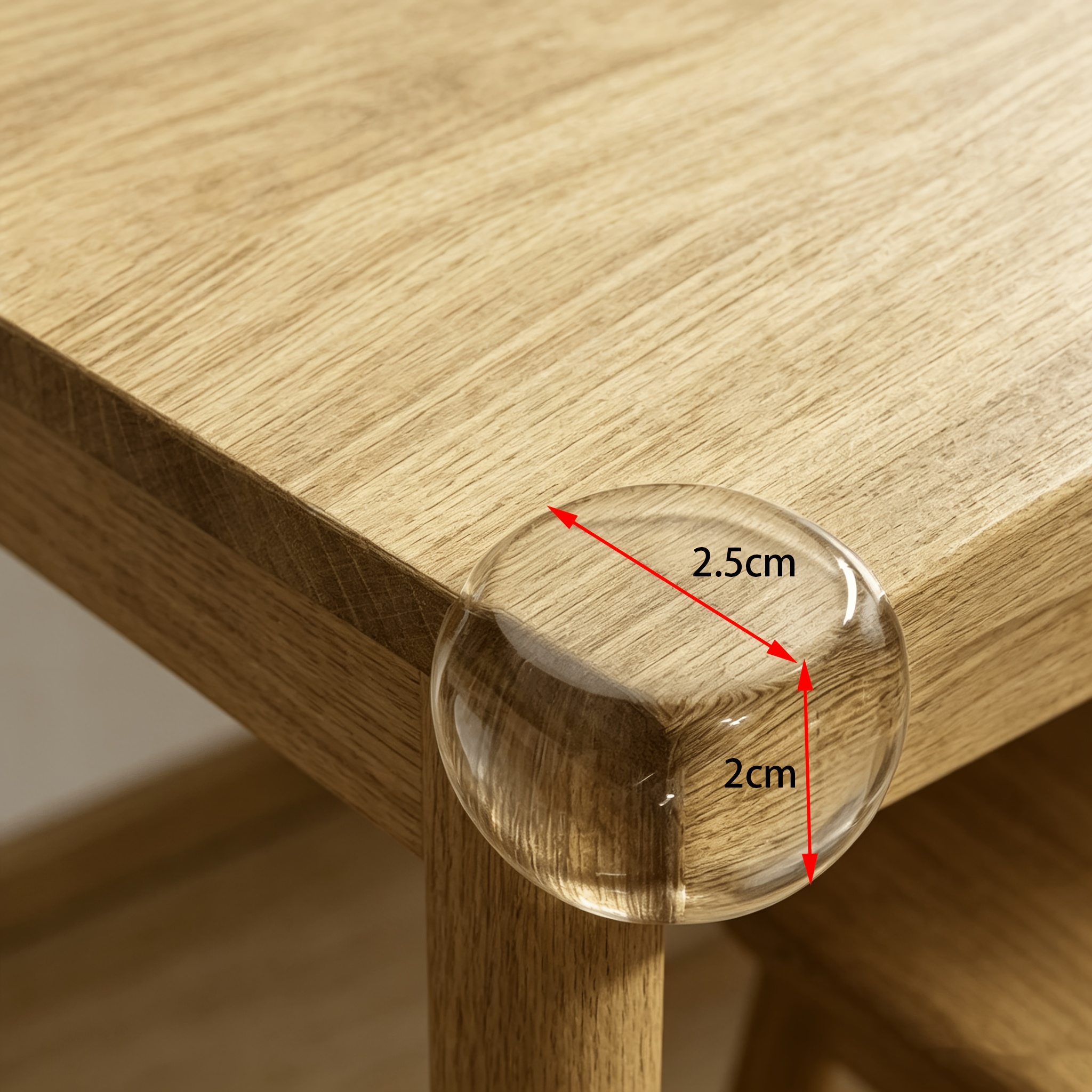 TEMU 6 protections d'angle pour meubles - Bords de protection en plastique transparent, protecteurs de meubles non toxiques pour tables, cheminées et