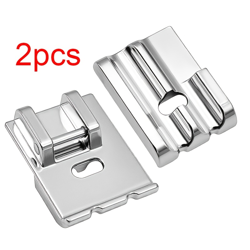 TEMU 2pcs Edge Sewing Presser Feet Compatible With Low Shank Sewing Machines