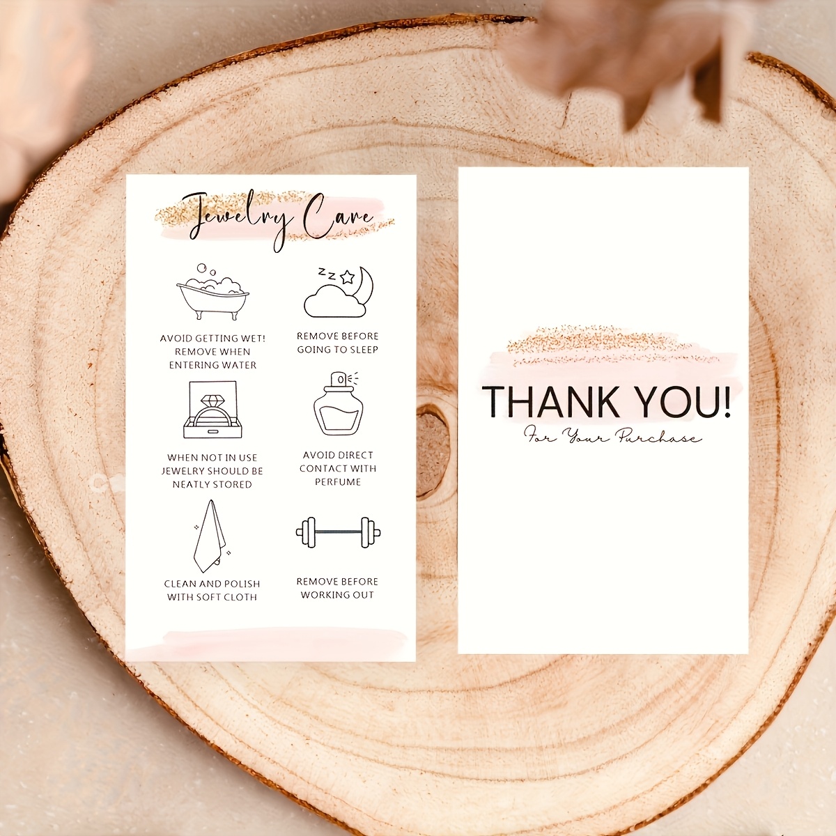 TEMU Cartes de soins personnalisables pour nom et adresse, guide d'utilisation et fournitures de bureau