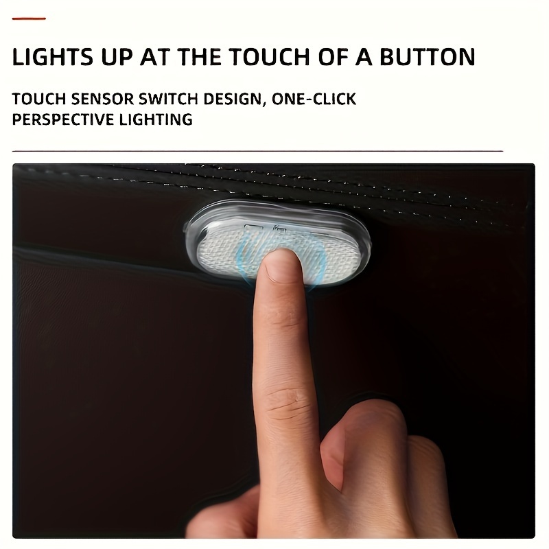 HOtu 2pcs/4pcs, Luces LED Táctiles Brillantes - Mini Luces Recargables USB con Efectos de Colores, Ideales para Decoración del Hogar e Iluminación Ambiental | Luz Moderna Mini | Luz LED Recargable