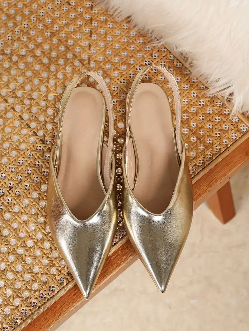 pointed toe flat womens shoes golden ankle strap - Temu Kuwait pointed toe flat womens shoes golden ankle strap - Temu Kuwait