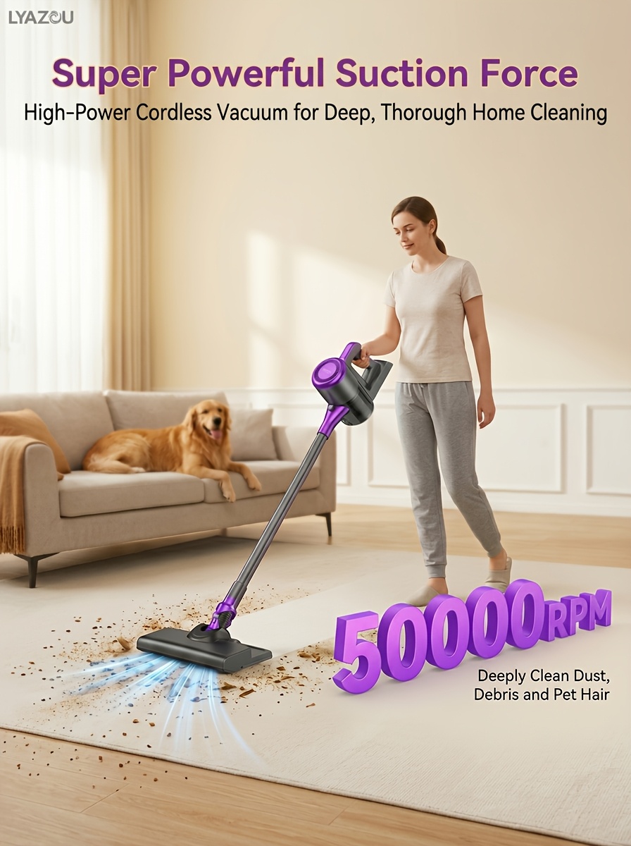 4 in 1 high power handheld vacuum 10000pa suction 50000rpm motor   hurricane mode large dust cup 5 cleaning attachments lightweight   usb fast charge fits home carpet pet hair car sofa ideal holiday gifts Product details 0
