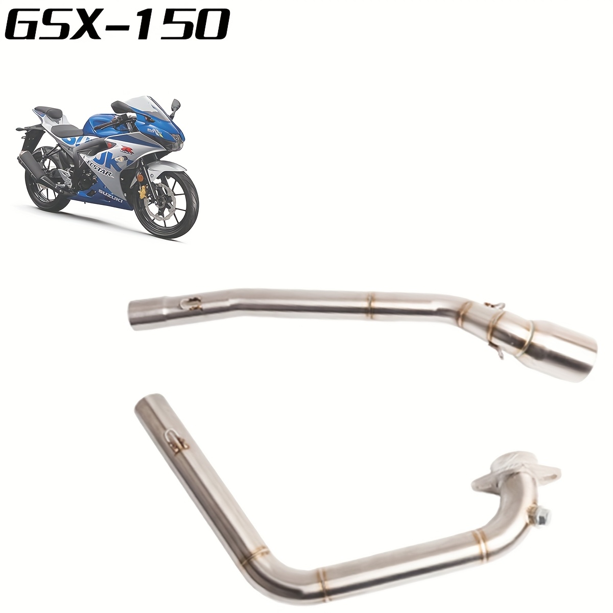 Stainless Steel Exhaust Middle Link Pipe For Honda XR150L 2023 Motorcycle