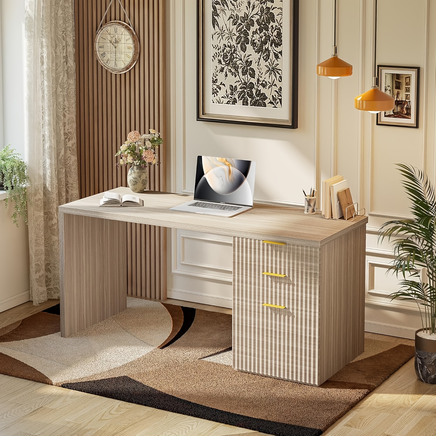 TIQLAB 55" Executive Office Desk