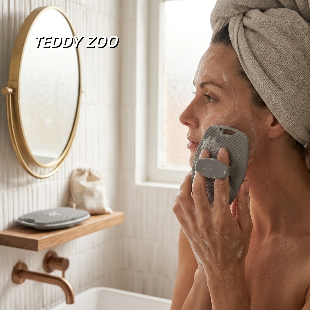 3-In-1 Daily Bath Shower Care Set with Exfoliating Brush