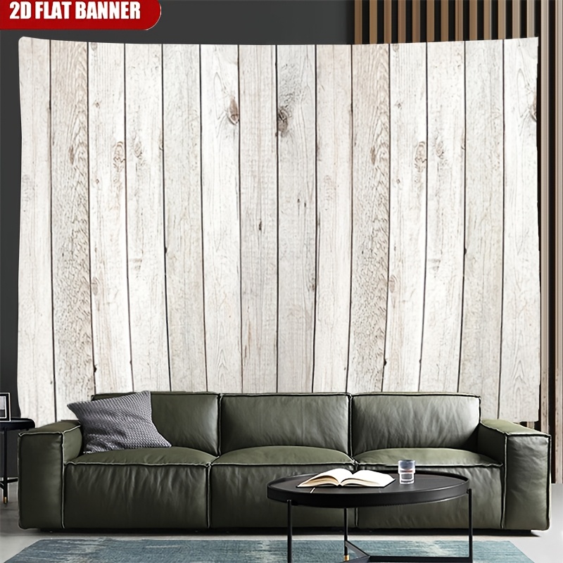 White Wood Plank Floor Mat Photography Backdrop for Newborn Shoots