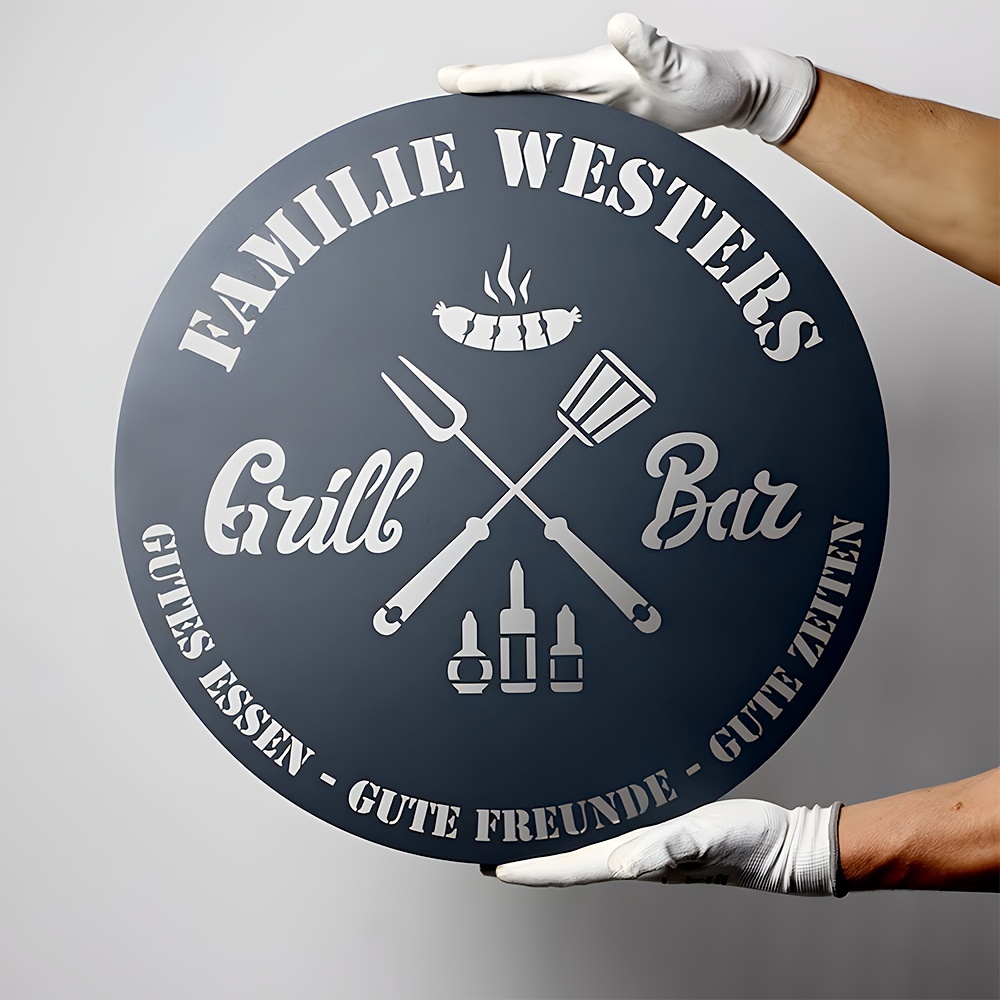 Love & Faith Personalisiertes Grill Schild - Ge Produktbild-Vorschau 7