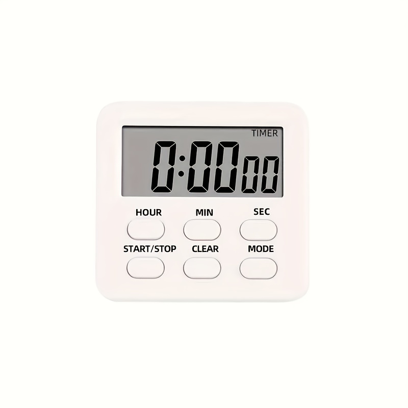 TEMU Digital Kitchen Timer, Multifunctional Alarm Clock, Countdown/up-timer, 24-hour Clock, Memory Function, Large Lcd Display, Magnet/hanging