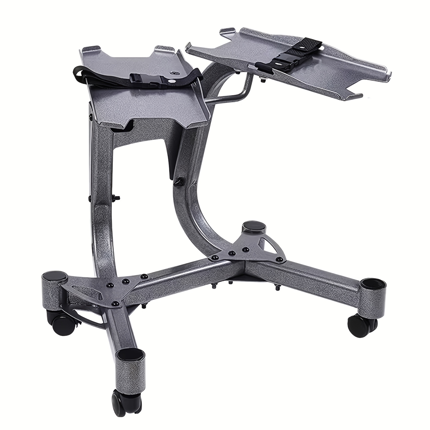 TEMU Soporte Ajustable para Mancuernas con Diseño de A y Movilidad de 4 Ruedas - Set de Gimnasio en Casa que Ahorra