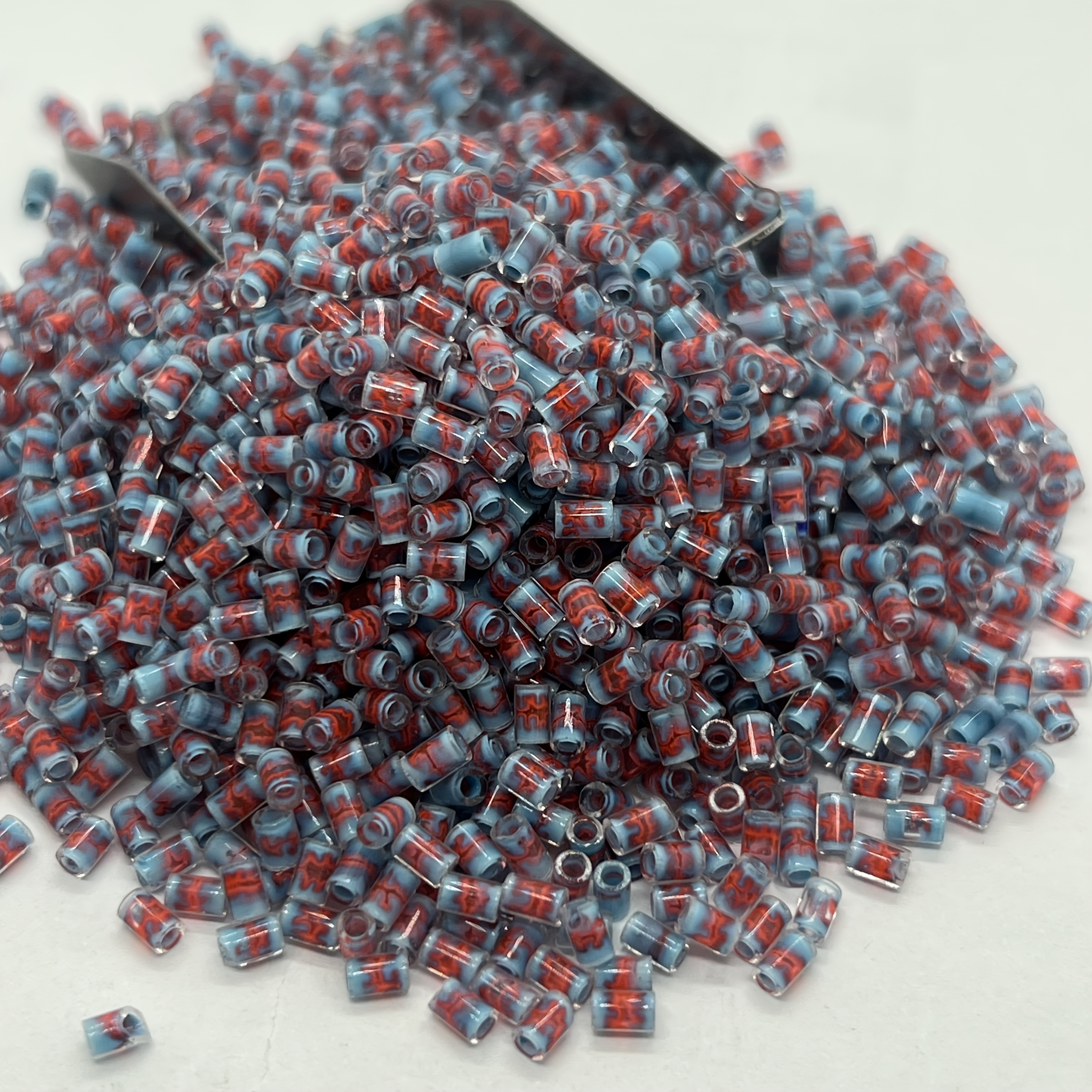Colorful Bamboo-shaped Glass Bead Set, 320pcs for DIY Jewelry Making