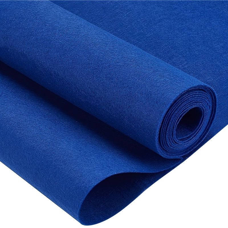 

A Roll Of Blue Felt Craft Non-woven Fabric Sheet (12 Inch * 0.04 Inch * 80 Inch) Made Of Felt, Suitable For Diy, Crafts, Sewing, Patchwork, Cushions, And As Filling Material.