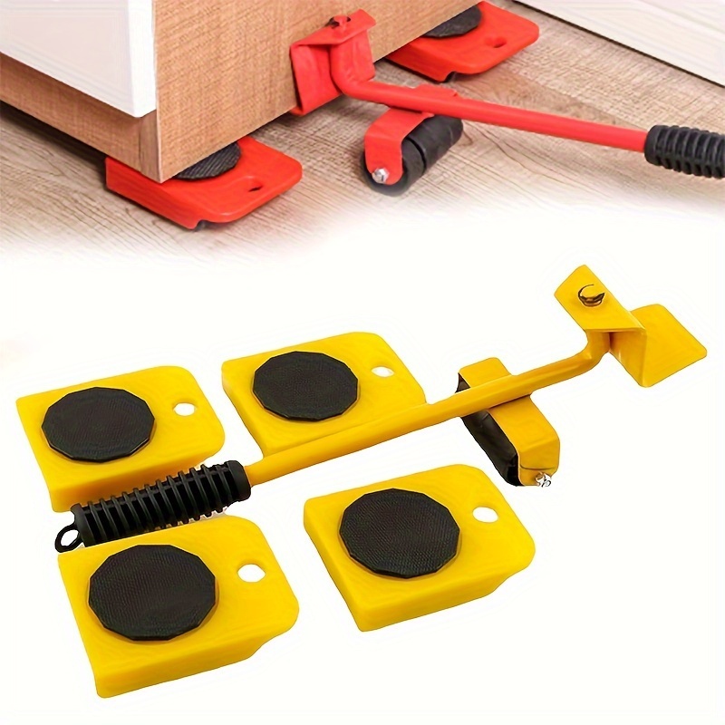 TEMU Furniture Lift Mover Tool Set, Furniture Lifter Tool Transport Shifter With Wheels, Heavy Furniture Moving Sliders Appliance Rollers Heavy Duty