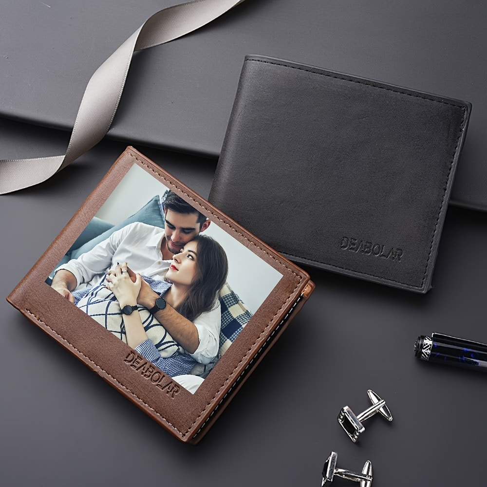 carteras fotos personalizadas hombres: carteras cuero pu Temu Spain