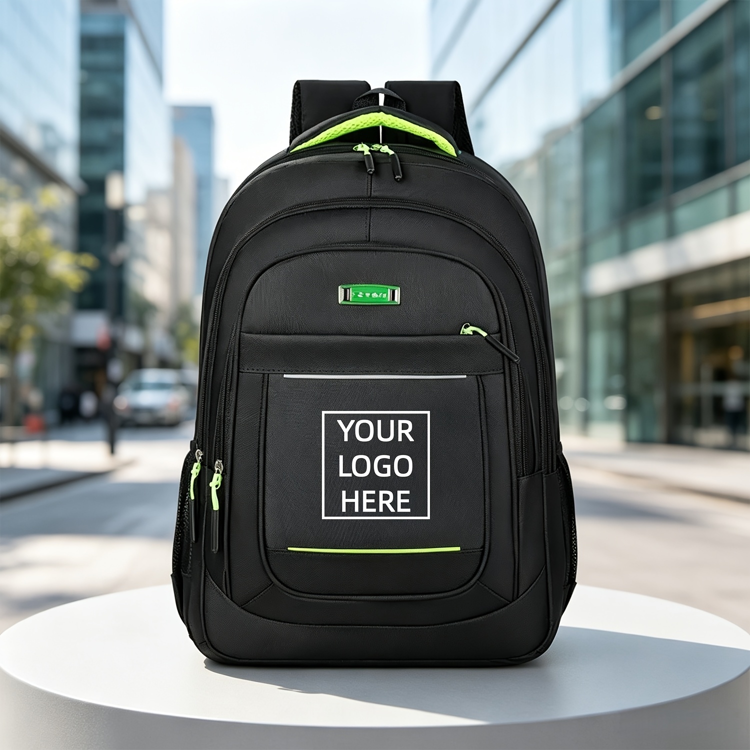 TEMU A Customizable Casual Backpack With Name/logo/photo Options, In Multiple Colors. Featuring A Stylish And , This Personalized Product Allows For