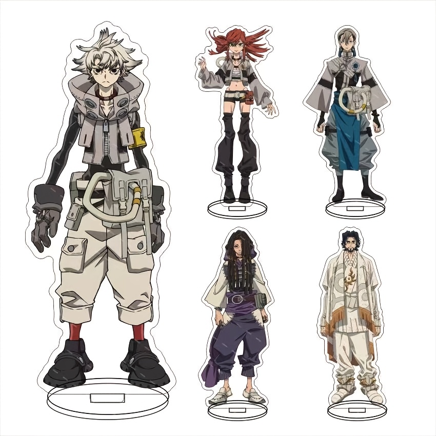 TEMU 2d Flat, Chibi Anime Figure - Q-version Acrylic Standee Suitable For Acg Collectors, Chibi Desktop Decor For Desk Shelf, Birthday Gift For &,