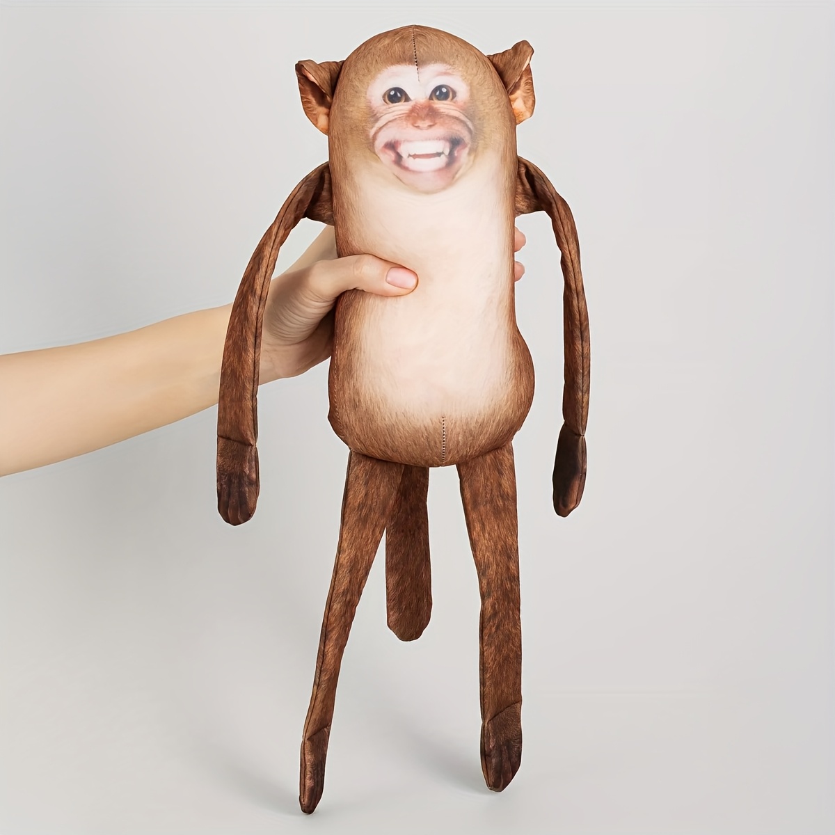   monkey plush with magnet inside 9 8 inch hanging   for   and surprise animal decor office game gag meme gift or   accessory for   enthusiasts