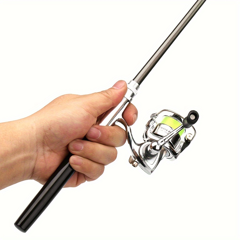 

Lixada Pocket Collapsible Fishing Rod Reel Combo Pen Fishing Pole Kit Telescopic Fishing Rod Spinning Reel Combo Kit