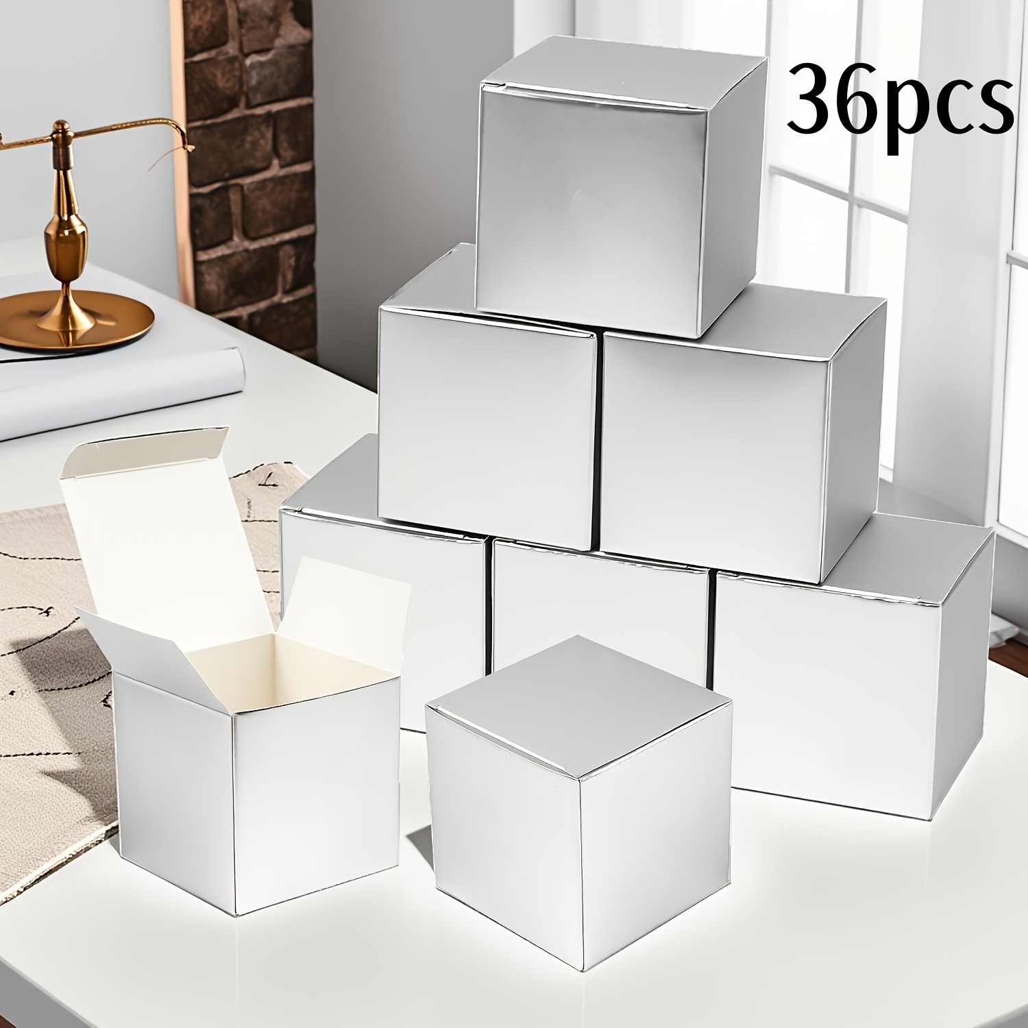 Simple Square Gift Boxes with Lids for Packaging