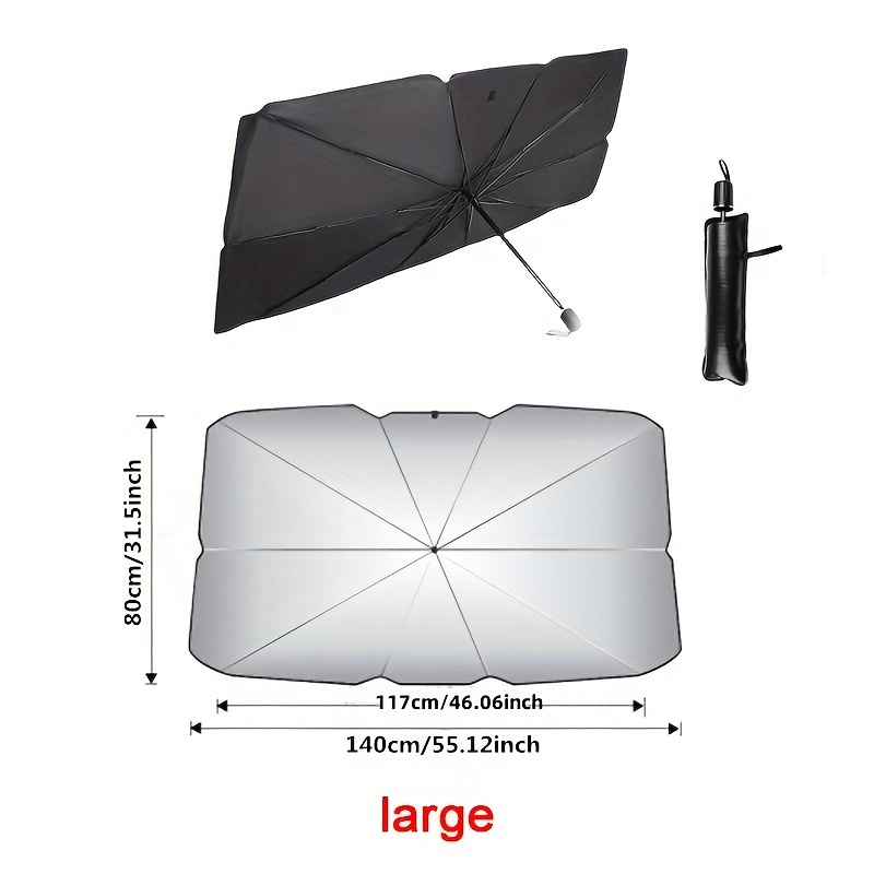 Car Windshield Sun Shade Foldable Umbrella Sunshade/cover - Temu