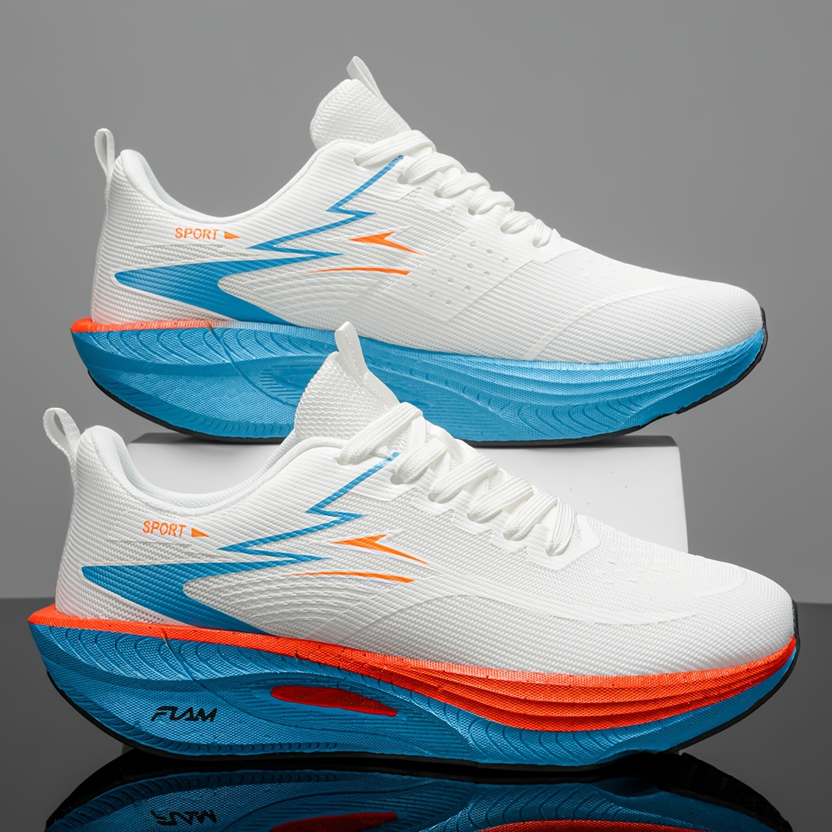 larawan ng item [sneakers] sapatos panakbo  -sports ng mga lalaki para sa tagsibol at tag- , mesh na   nakaka , anti-slip,   at   madaling  , sapatos panakbo sa off-road, panlabas na marathon na may cushioning at shock-absorbing para sa sapatos panakbo sa  